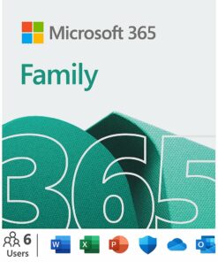 Microsoft 365 Family (Up to 6 People) (12-Month Subscription) - Windows, Mac OS, Apple iOS, Android [USB Flash Drive]
